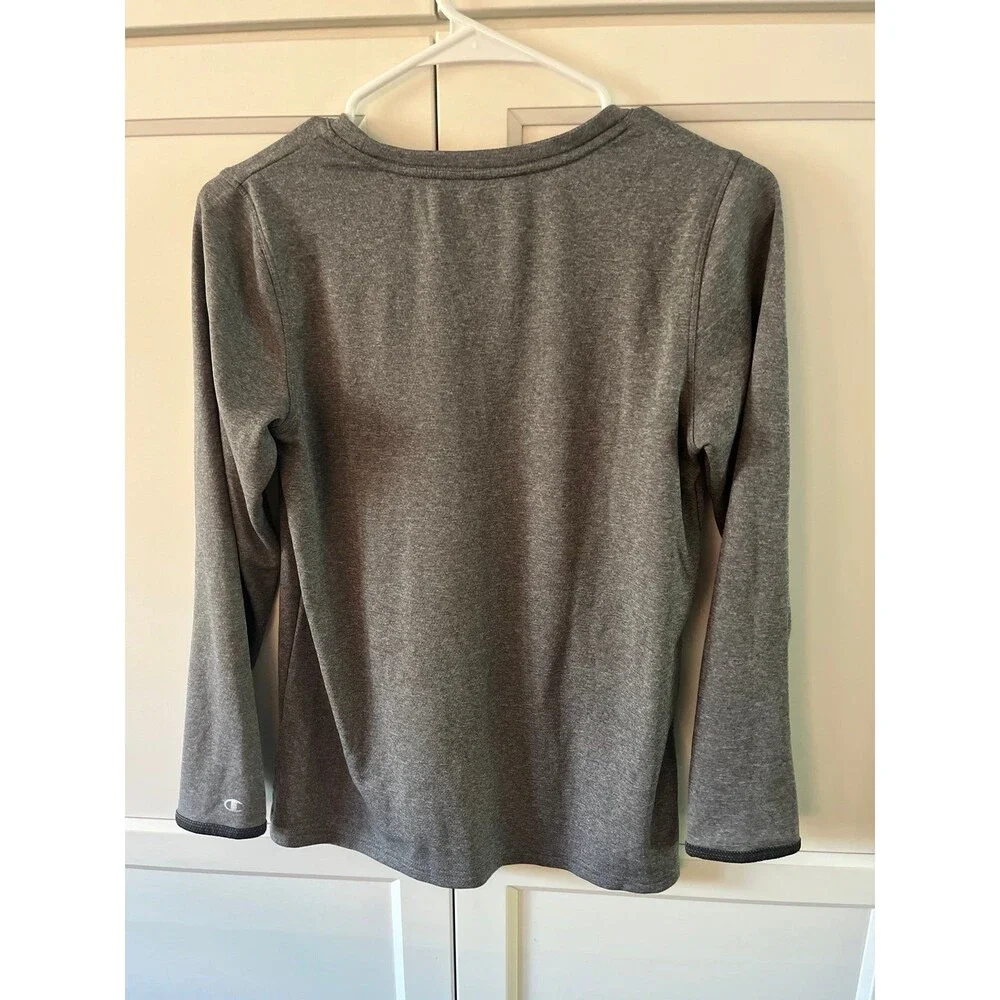 Tufts University Size Small Champion Gray Activewear Long Sleeve - Picture 3 of 3